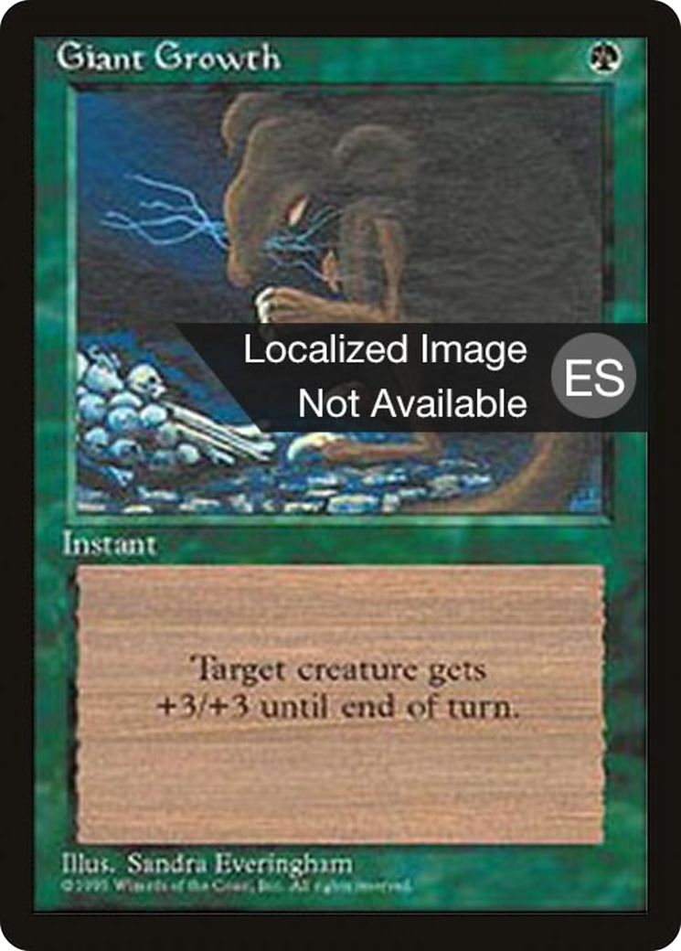 {F} Giant Growth [Fourth Edition (Foreign Black Border)][FBB 4ED 248]