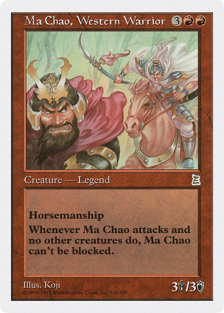 {R} Ma Chao, Western Warrior [Portal Three Kingdoms][PTK 116] - Misty Mountain Games