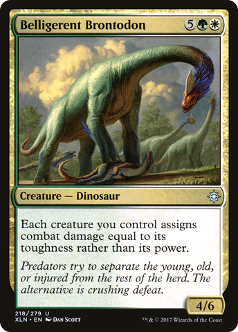 {C} Belligerent Brontodon [Ixalan][XLN 218]
