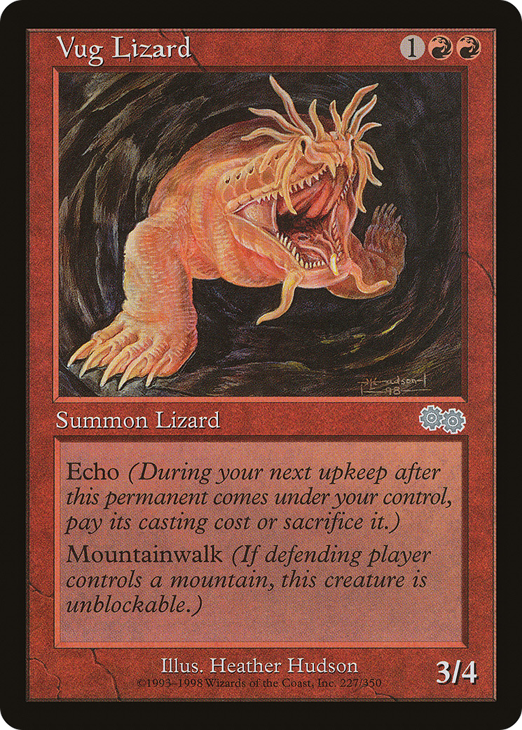 {C} Vug Lizard [Urza's Saga][USG 227]