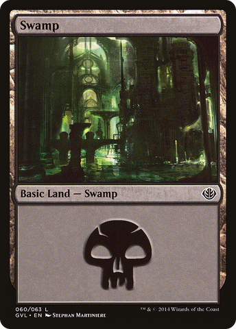 {B}[GVL 060] Swamp (60) (Garruk vs. Liliana) [Duel Decks Anthology]