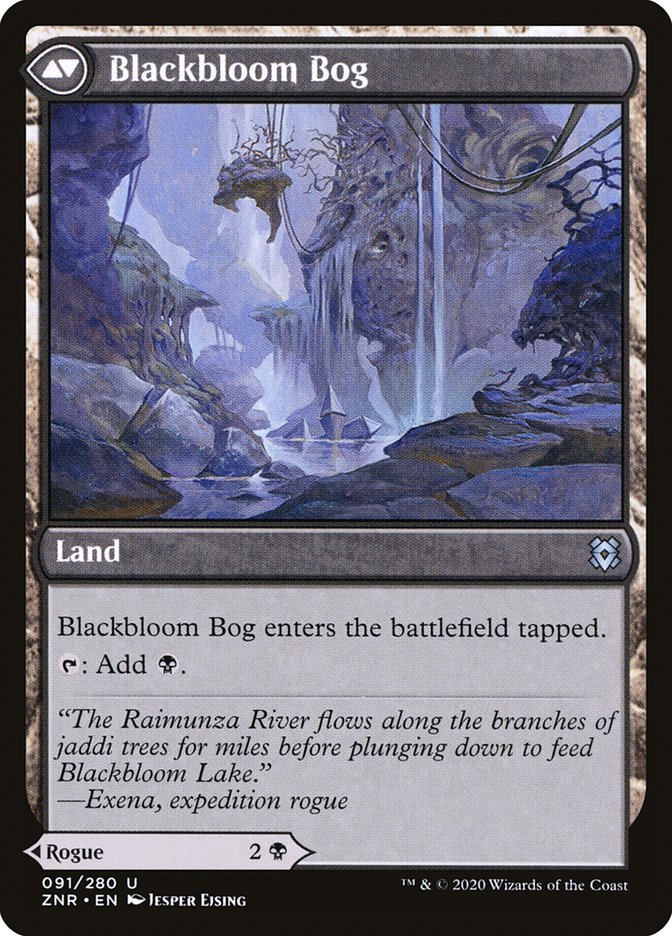 {C} Blackbloom Rogue // Blackbloom Bog [Zendikar Rising][ZNR 091]
