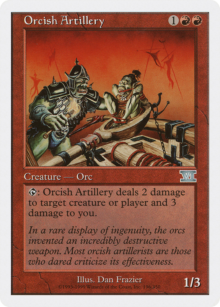 {C} Orcish Artillery [Classic Sixth Edition][6ED 196]