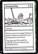 {R} Graveyard Dig [Mystery Booster Playtest Cards][CON CMB1 092]
