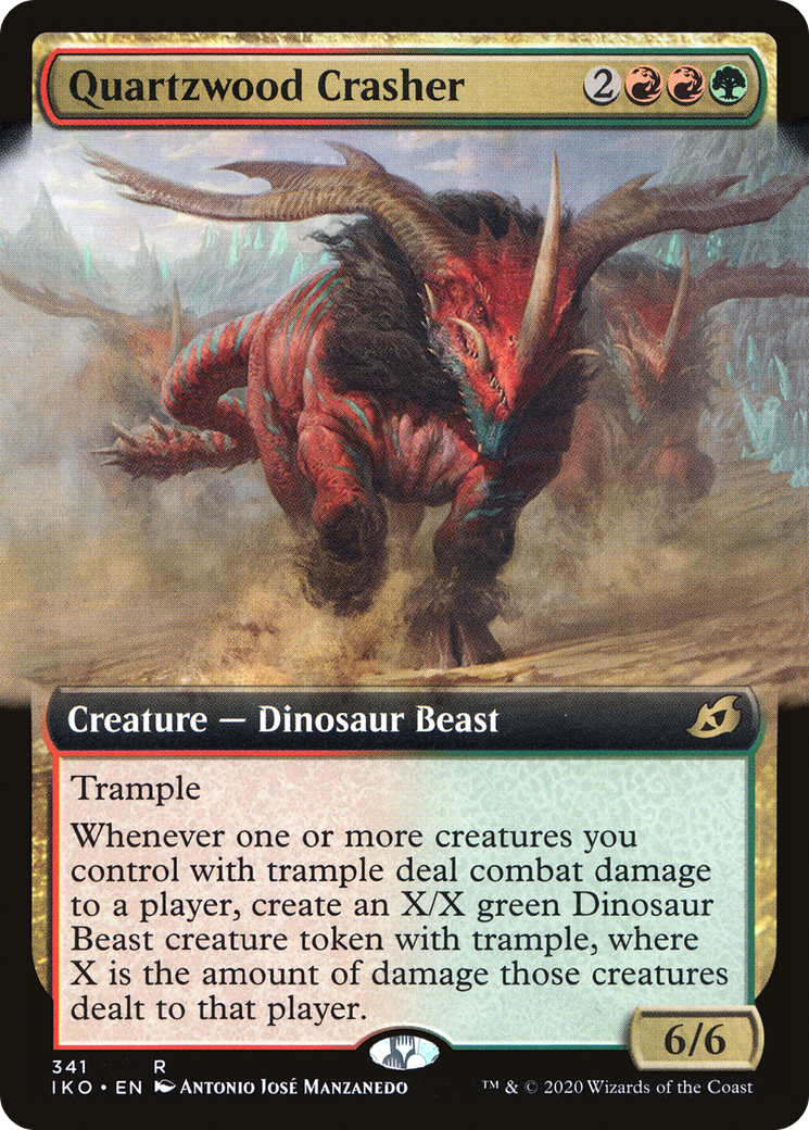 {R} Quartzwood Crasher (Extended Art) [Ikoria: Lair of Behemoths][IKO 341]