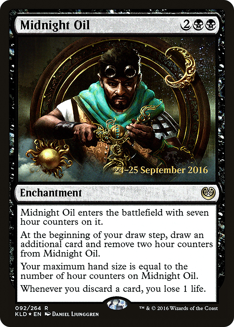 {R} Midnight Oil [Kaladesh Prerelease Promos][PR KLD 092]