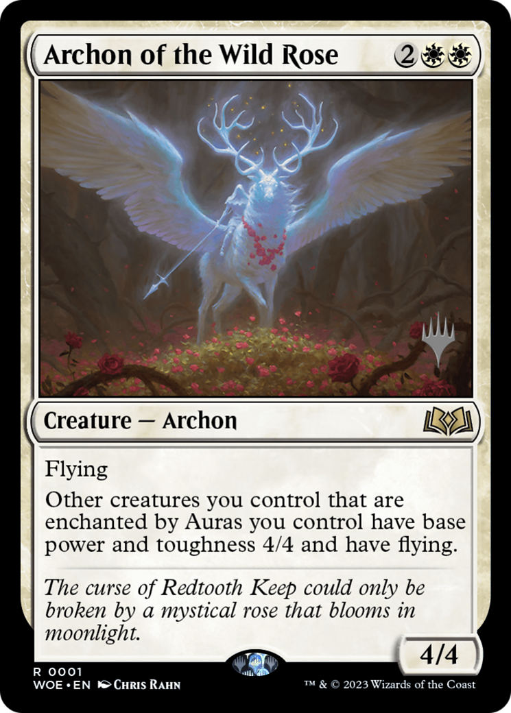{@R} Archon of the Wild Rose (Promo Pack) [Wilds of Eldraine Promos][PP WOE 001]