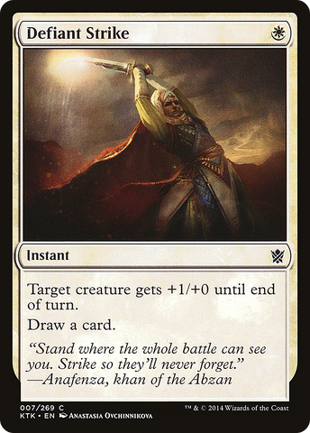 {C} Defiant Strike [Khans of Tarkir][KTK 007]
