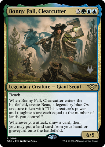 {@R} Bonny Pall, Clearcutter (Promo Pack) [Outlaws of Thunder Junction Promos][PP OTJ 196]
