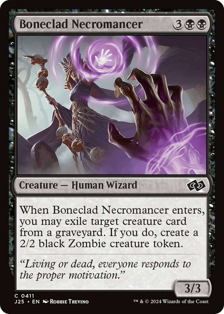 {C} Boneclad Necromancer [Foundations Jumpstart][J25 411]