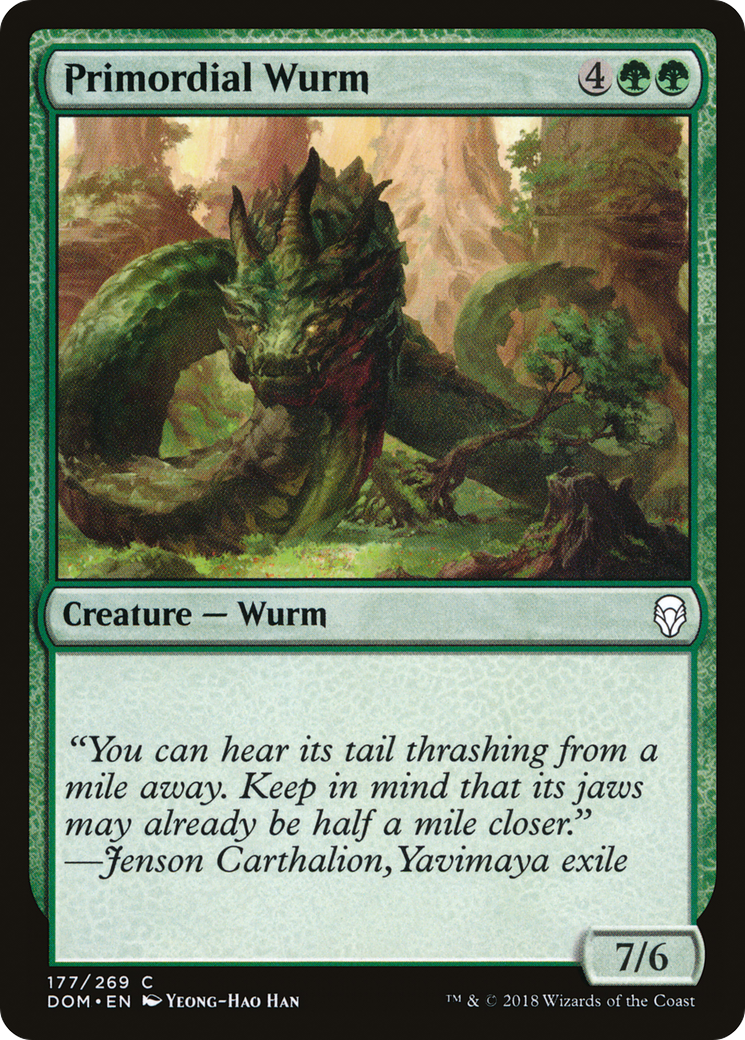 {C} Primordial Wurm [Dominaria][DOM 177] - Misty Mountain Games