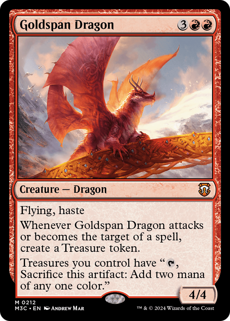 {R} Goldspan Dragon [Modern Horizons 3 Commander][M3C 212]