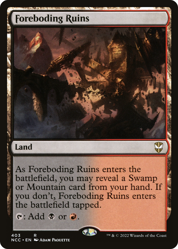 {R} Foreboding Ruins [Streets of New Capenna Commander][NCC 403]