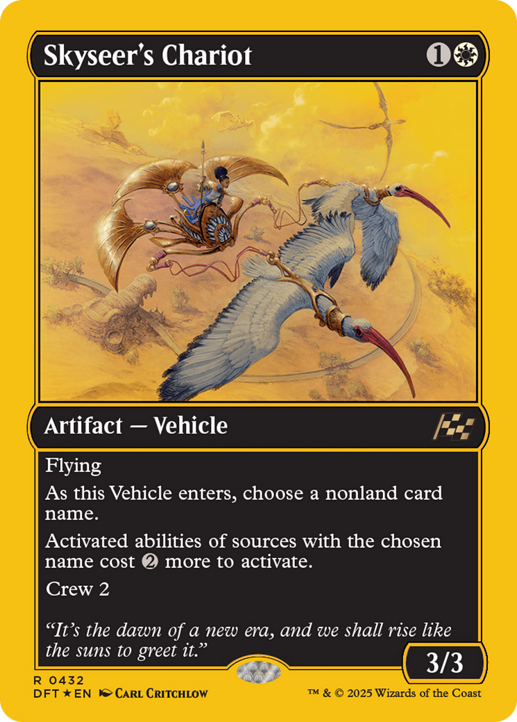{@R} Skyseer's Chariot (First-Place Foil) [Aetherdrift][DFT 432]