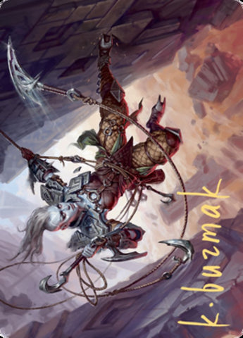 {A} Akiri, Fearless Voyager Art Card (Gold-Stamped Signature) [Zendikar Rising Art Series][AZNR 074]