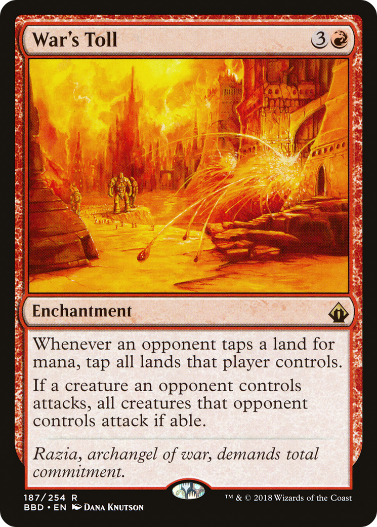 {R} War's Toll [Battlebond][BBD 187] - Misty Mountain Games