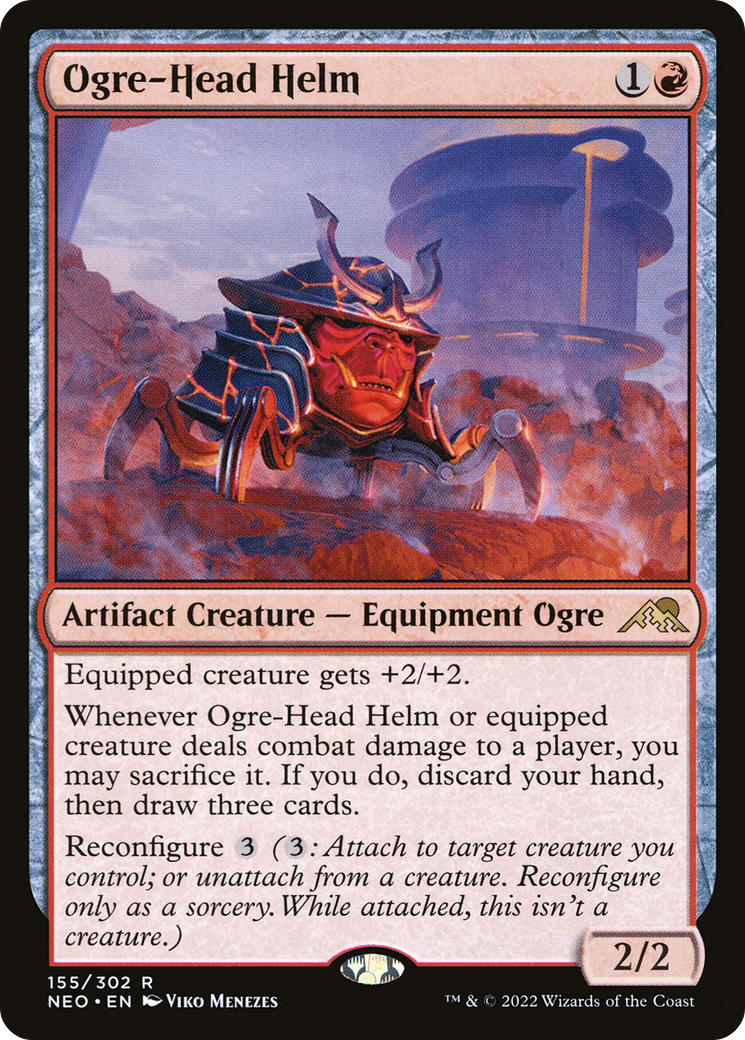{R} Ogre-Head Helm [Kamigawa: Neon Dynasty][NEO 155]