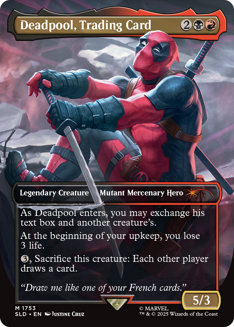 Deadpool, Trading Card [SLD-1753]  (Borderless)