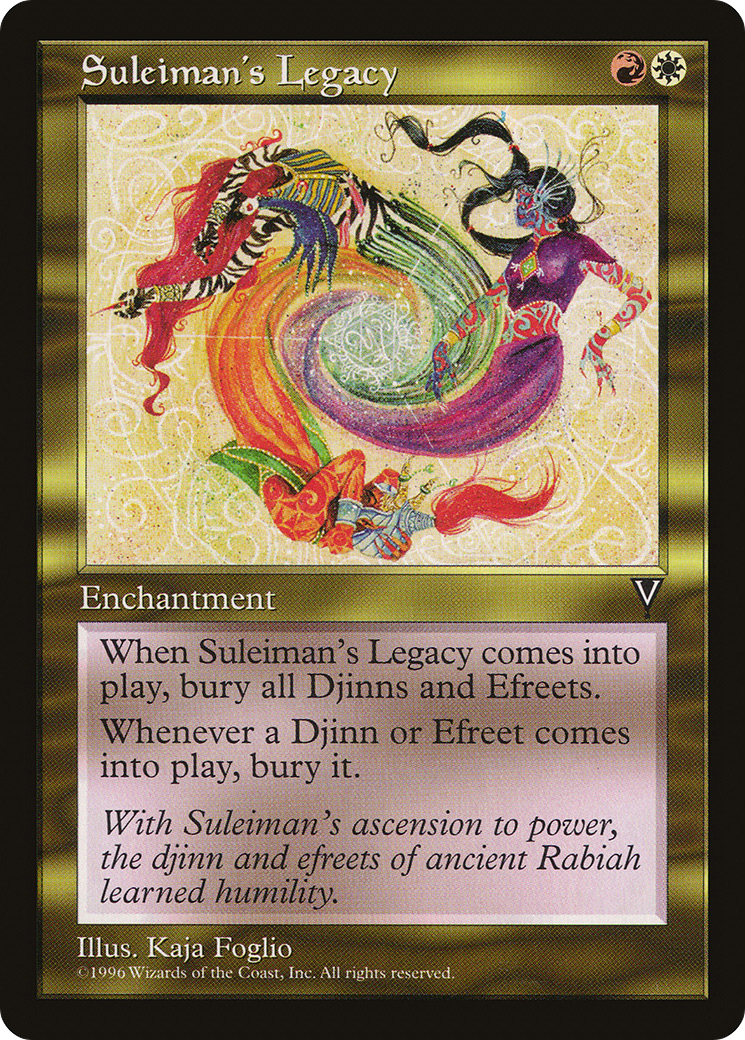 {R} Suleiman's Legacy [Visions][VIS 138] - Misty Mountain Games