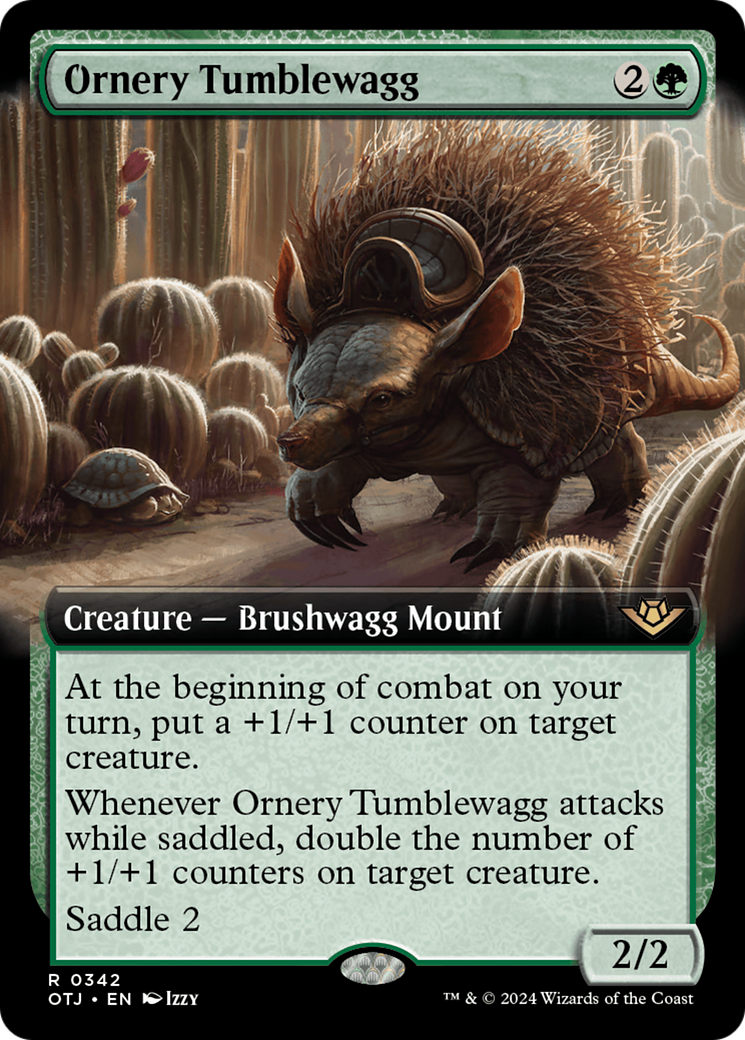 {@R} Ornery Tumblewagg (Extended Art) [Outlaws of Thunder Junction][OTJ 342]