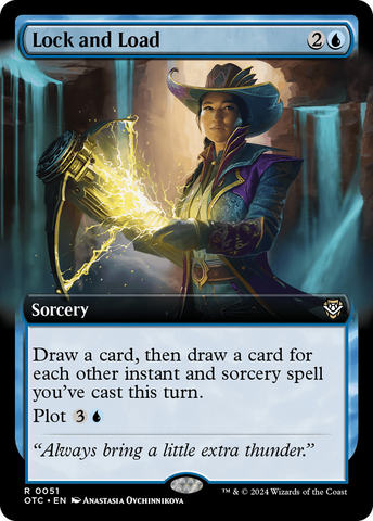 {R} Lock and Load (Extended Art) [Outlaws of Thunder Junction Commander][OTC 051]