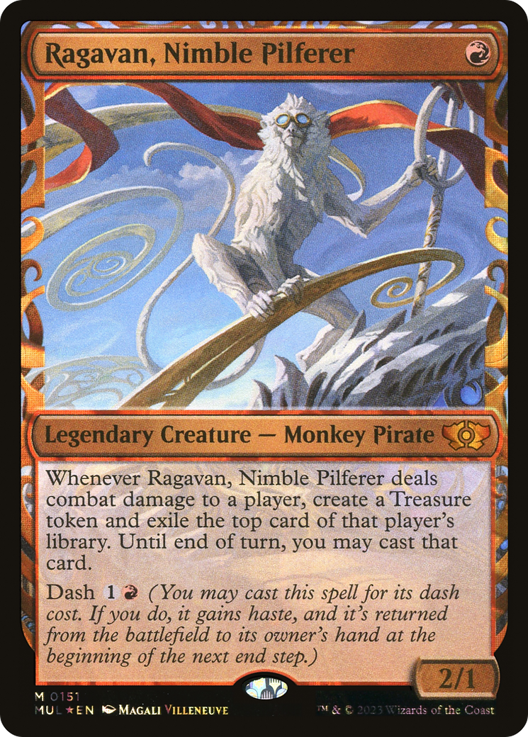{R} Ragavan, Nimble Pilferer (Halo Foil) [Multiverse Legends][MUL 151]