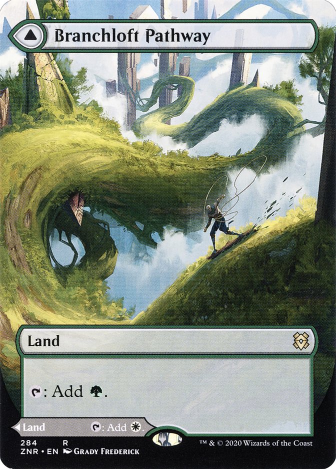 {R} Branchloft Pathway // Boulderloft Pathway (Borderless Alternate Art) [Zendikar Rising][ZNR 284]
