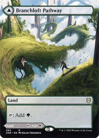 {R} Branchloft Pathway // Boulderloft Pathway (Borderless Alternate Art) [Zendikar Rising][ZNR 284]