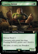 {R} Feasting Hobbit (Extended Art) [The Lord of the Rings: Tales of Middle-Earth Commander][LTC 120]