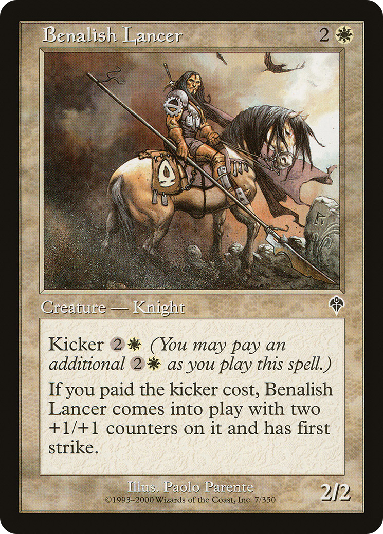 {C} Benalish Lancer [Invasion][INV 007]