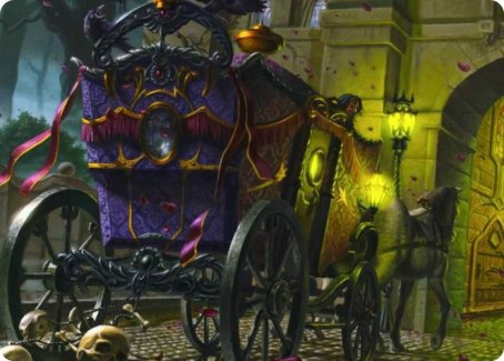 {A} Honeymoon Hearse Art Card [Innistrad: Crimson Vow Art Series][AVOW 045]