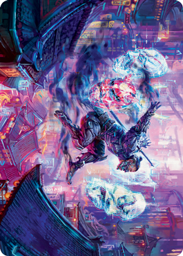 {A} Thousand-Faced Shadow Art Card [Kamigawa: Neon Dynasty Art Series][ANEO 037]
