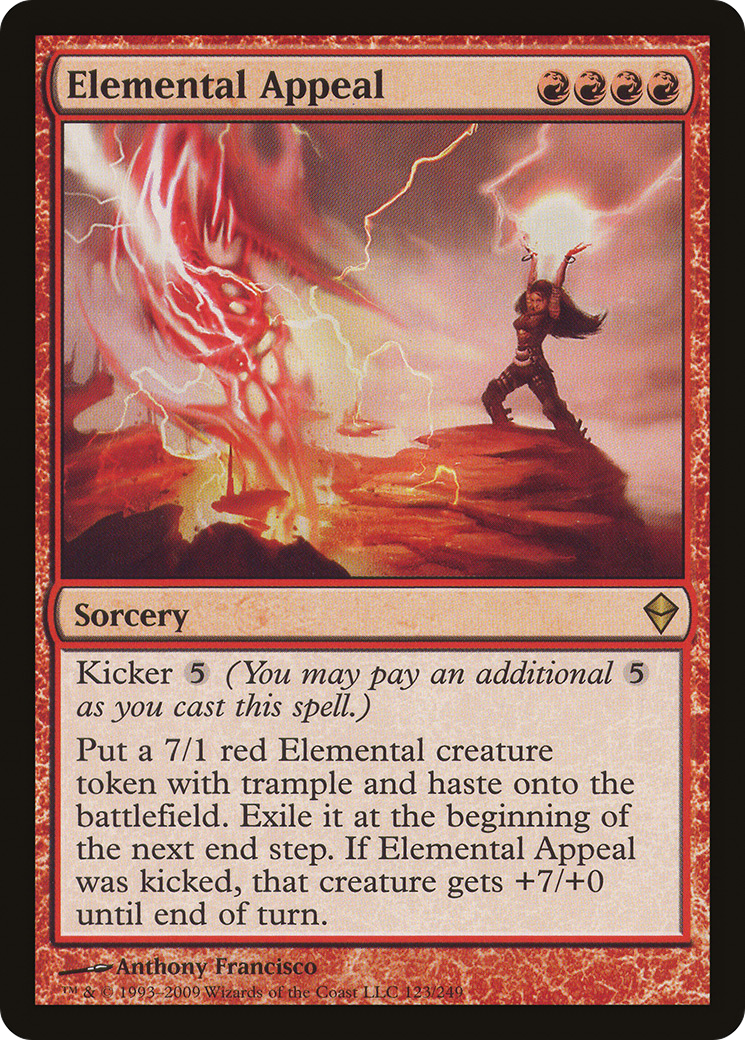 {R} Elemental Appeal [Zendikar][ZEN 123] - Misty Mountain Games