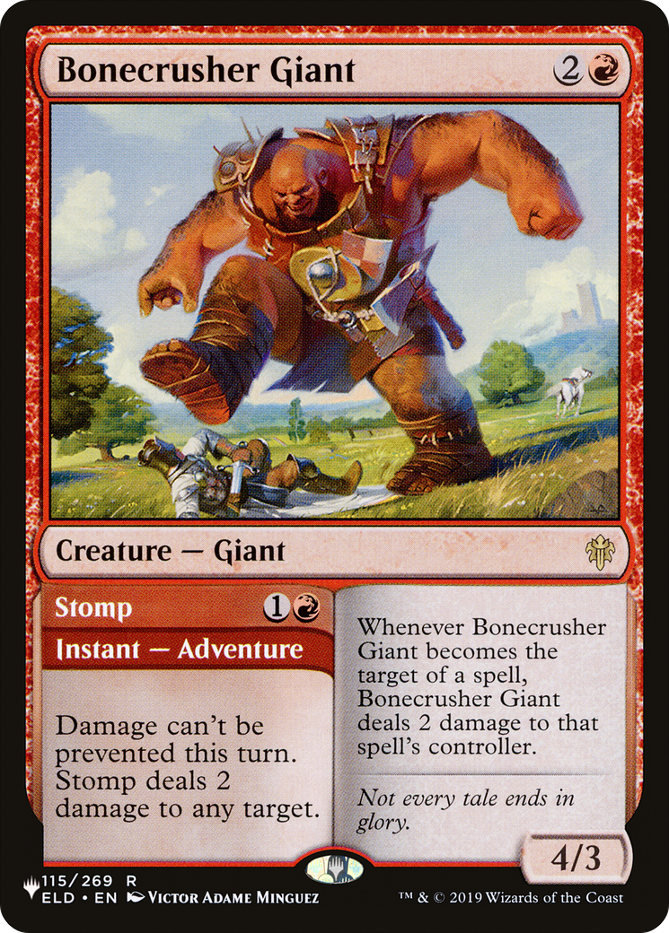{R} Bonecrusher Giant // Stomp [LIST ELD-115]