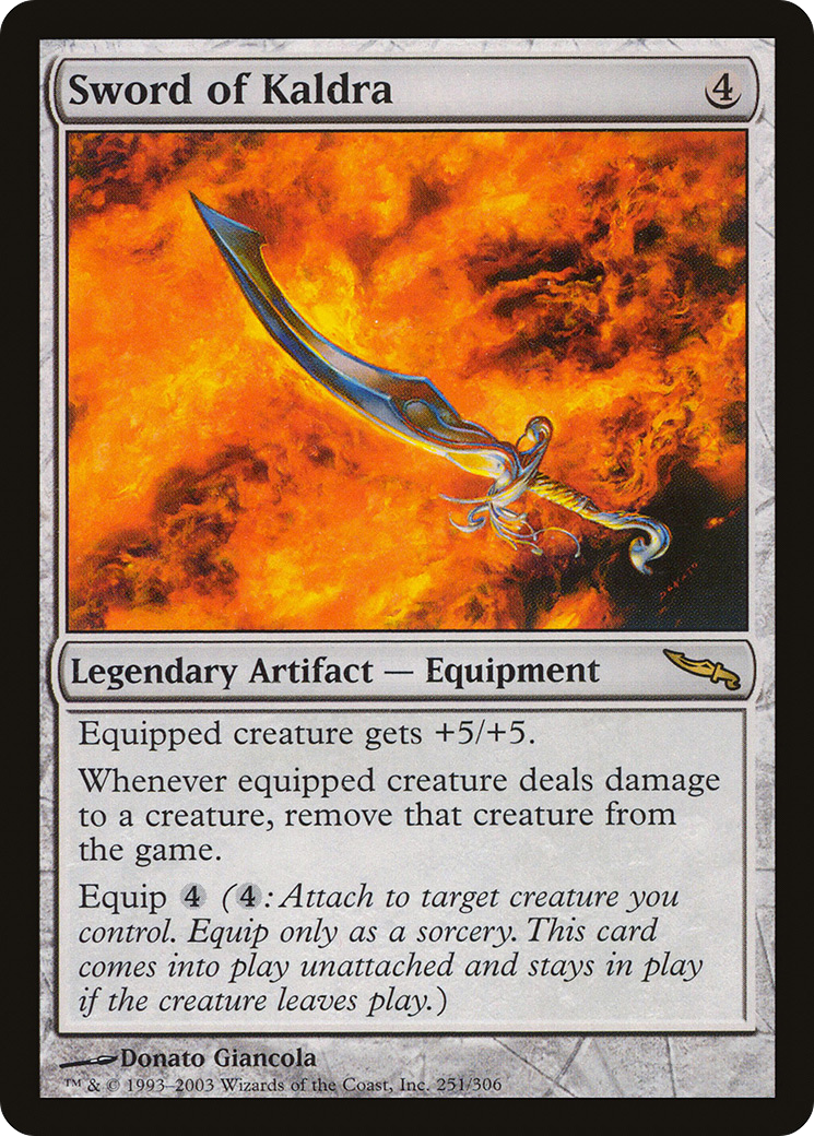 {R} Sword of Kaldra [Mirrodin][MRD 251] - Misty Mountain Games