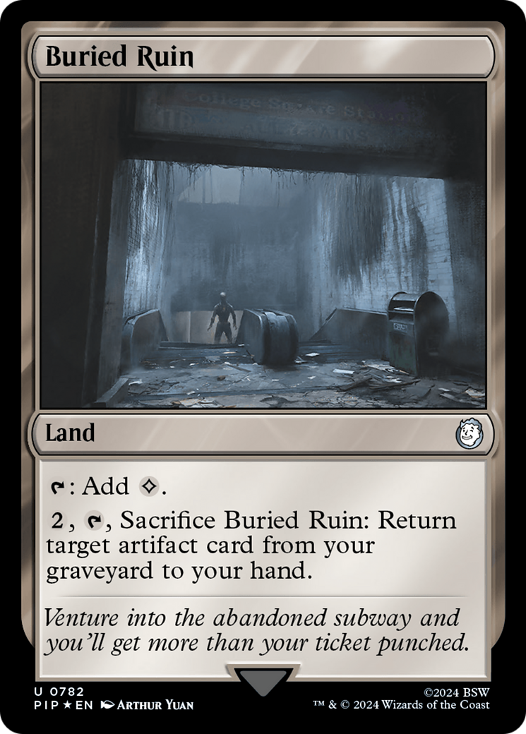 {C} Buried Ruin (Surge Foil) [Fallout][PIP 782]