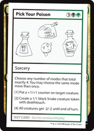 {R} Pick Your Poison (2021 Edition) [Mystery Booster Playtest Cards][CMB1 097]
