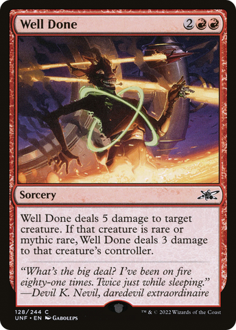 {C} Well Done [Unfinity][UNF 128]