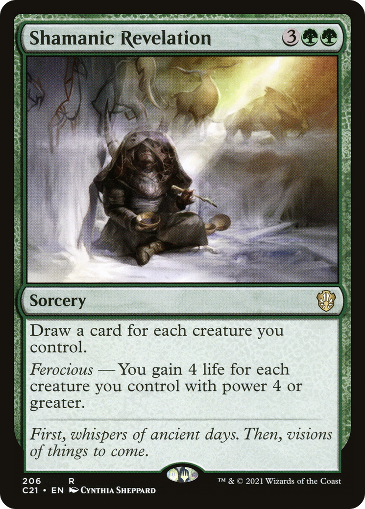 {R} Shamanic Revelation [Commander 2021][C21 206]