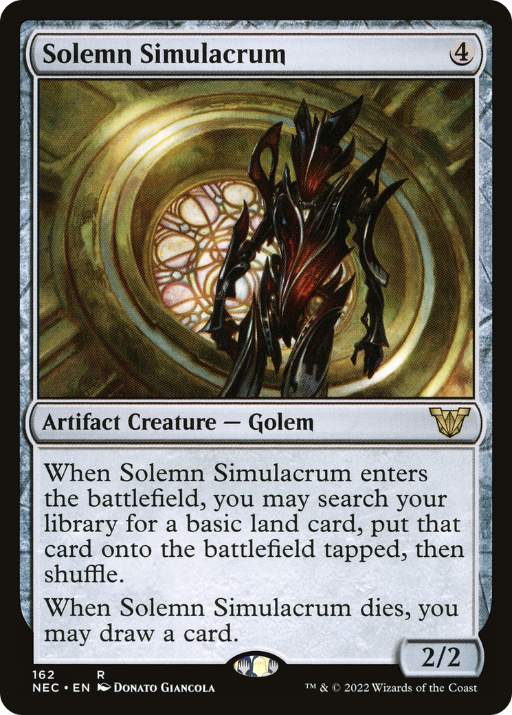 {R} Solemn Simulacrum [Kamigawa: Neon Dynasty Commander][NEC 162]