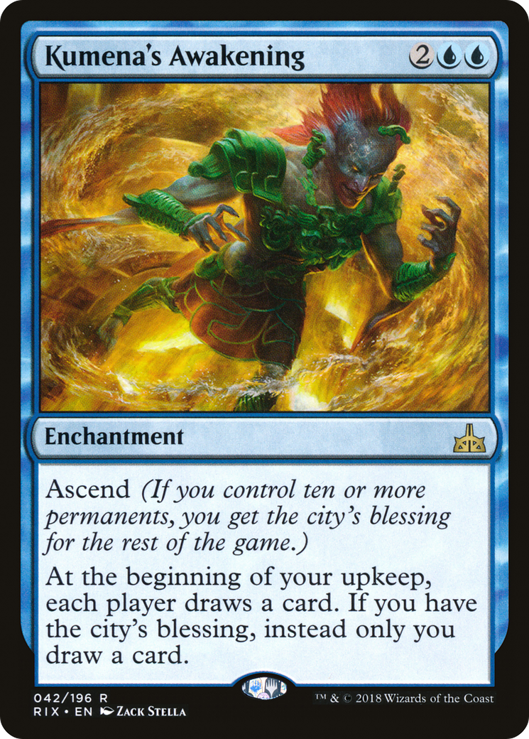 {R} Kumena's Awakening [Rivals of Ixalan][RIX 042] - Misty Mountain Games