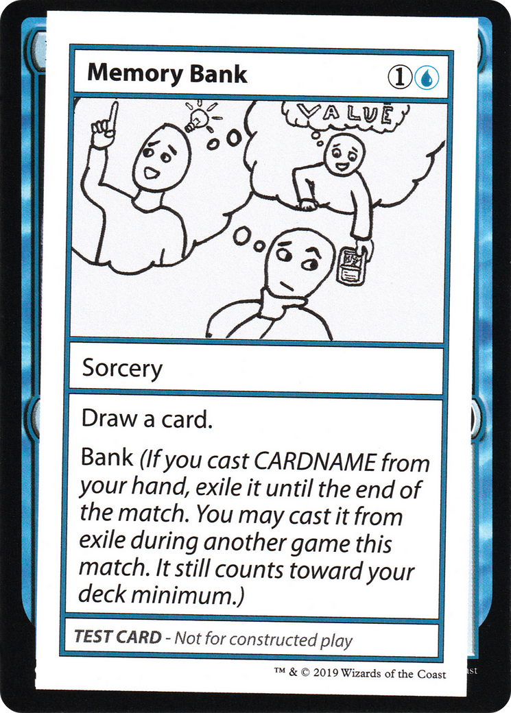 {R} Memory Bank (2021 Edition) [Mystery Booster Playtest Cards][CMB1 027]