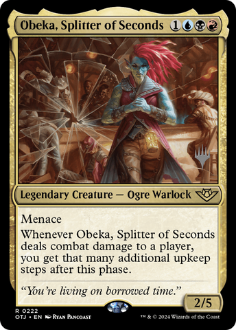 {@R} Obeka, Splitter of Seconds (Promo Pack) [Outlaws of Thunder Junction Promos][PP OTJ 222]