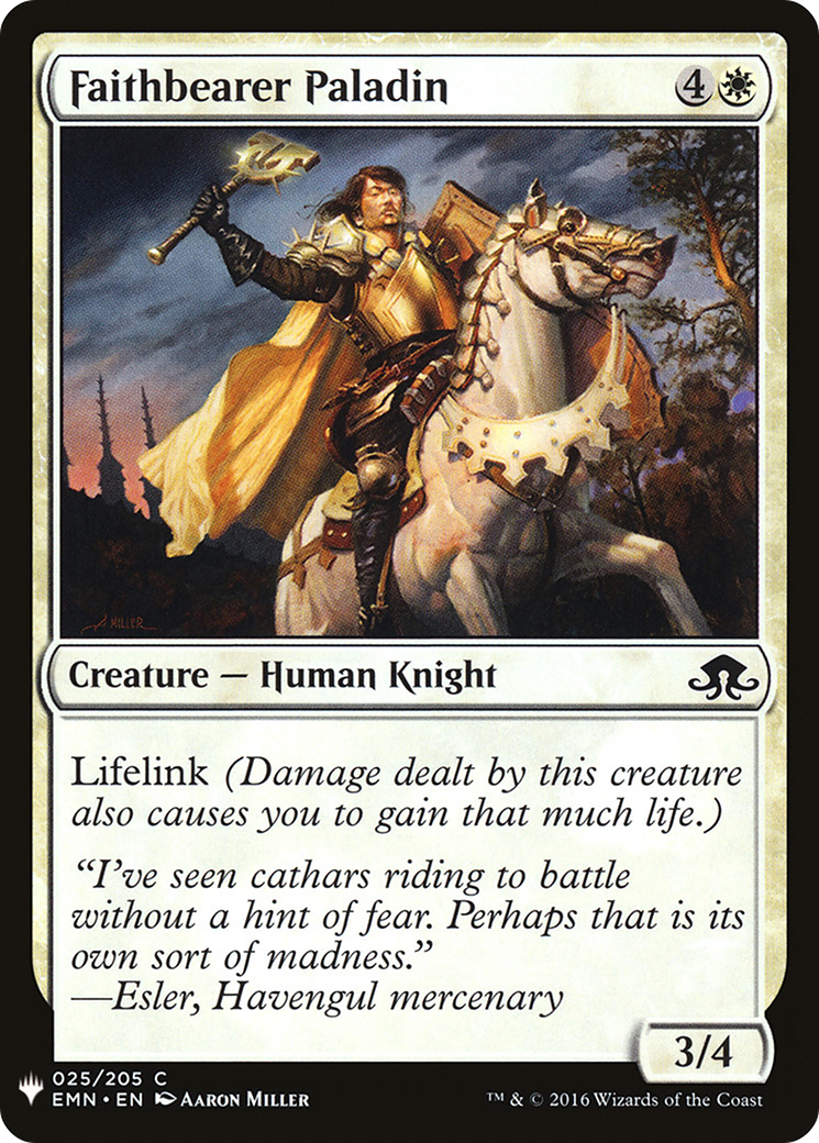 {C} Faithbearer Paladin [Mystery Booster][LS EMN 025]