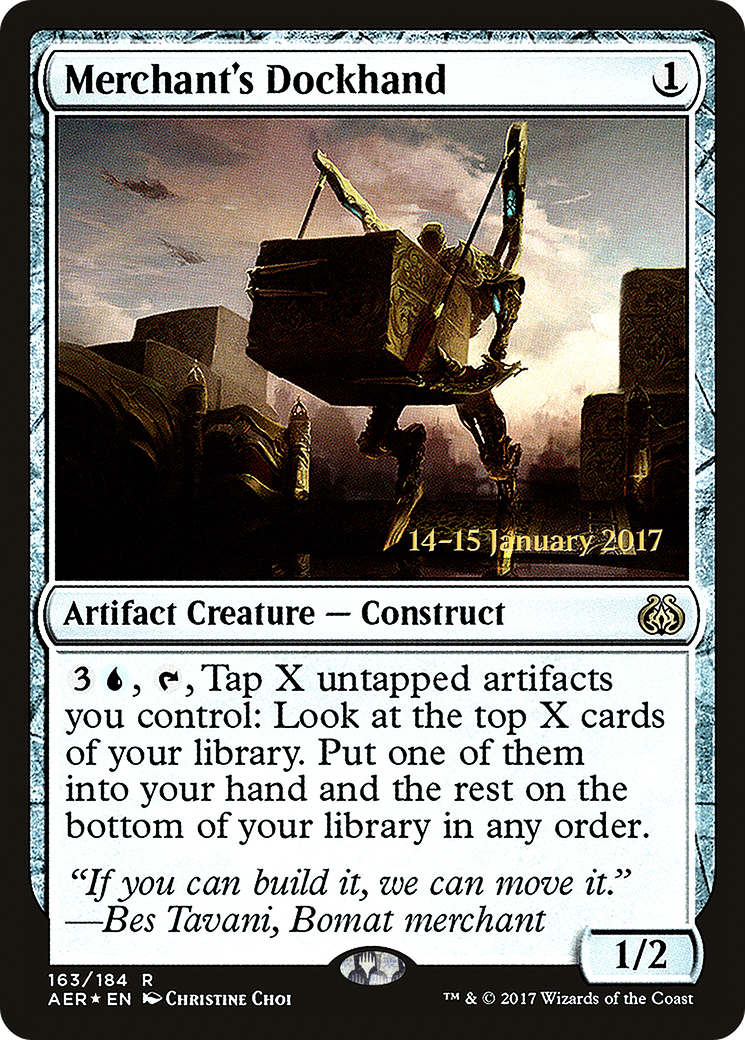 {R} Merchant's Dockhand [Aether Revolt Prerelease Promos][PR AER 163] - Misty Mountain Games