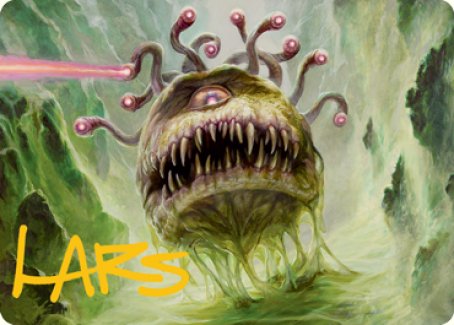 {A} Beholder Art Card (Gold-Stamped Signature) [Dungeons & Dragons: Adventures in the Forgotten Realms Art Series][GS AAFR 001]