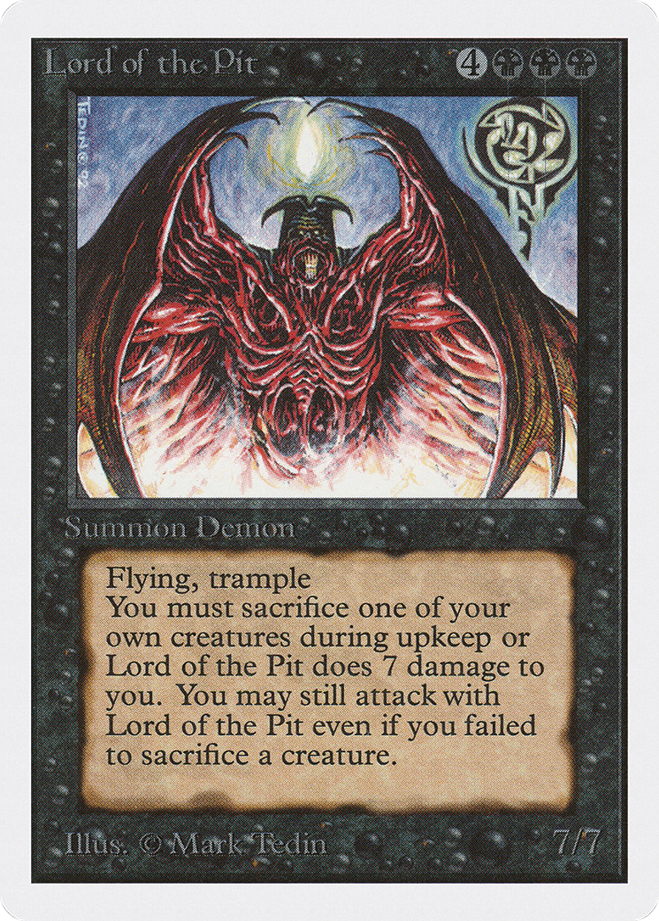 {R} Lord of the Pit [Unlimited Edition][2ED 115] - Misty Mountain Games