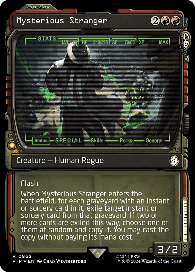 {R} Mysterious Stranger (Showcase) (Surge Foil) [Fallout][PIP 862]