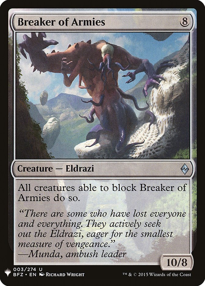 {C} Breaker of Armies [Mystery Booster][MB1 BFZ 003]