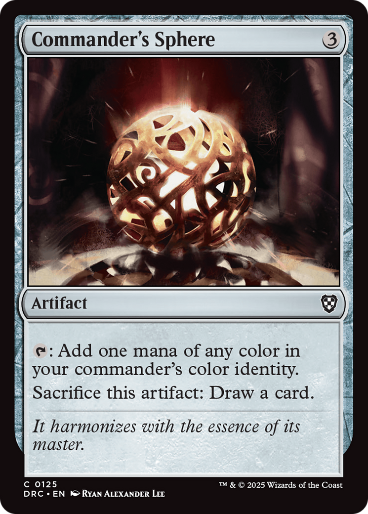 {C} Commander's Sphere [Aetherdrift Commander][DRC 125]